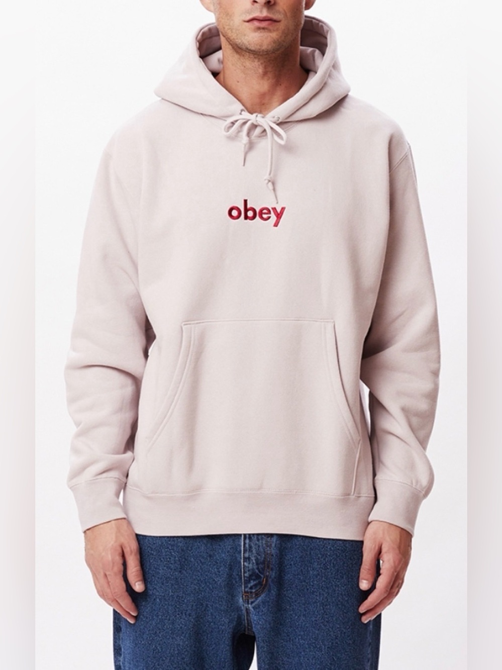 Obey | Lowercase | Purple Paste | Pullover Hoodie | Drop Shoulder | Size S